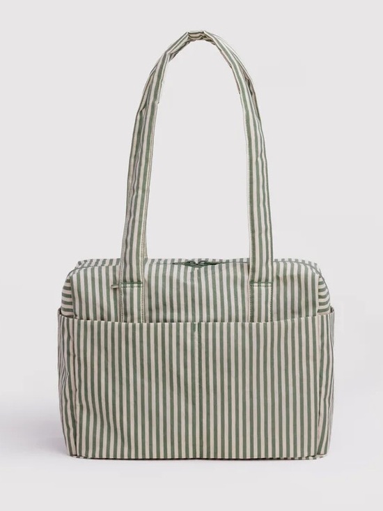 BAGGU Handbags - BAGGU Everyday Cloud Bag in Sage Stripe NEW WITH TAGS NWT